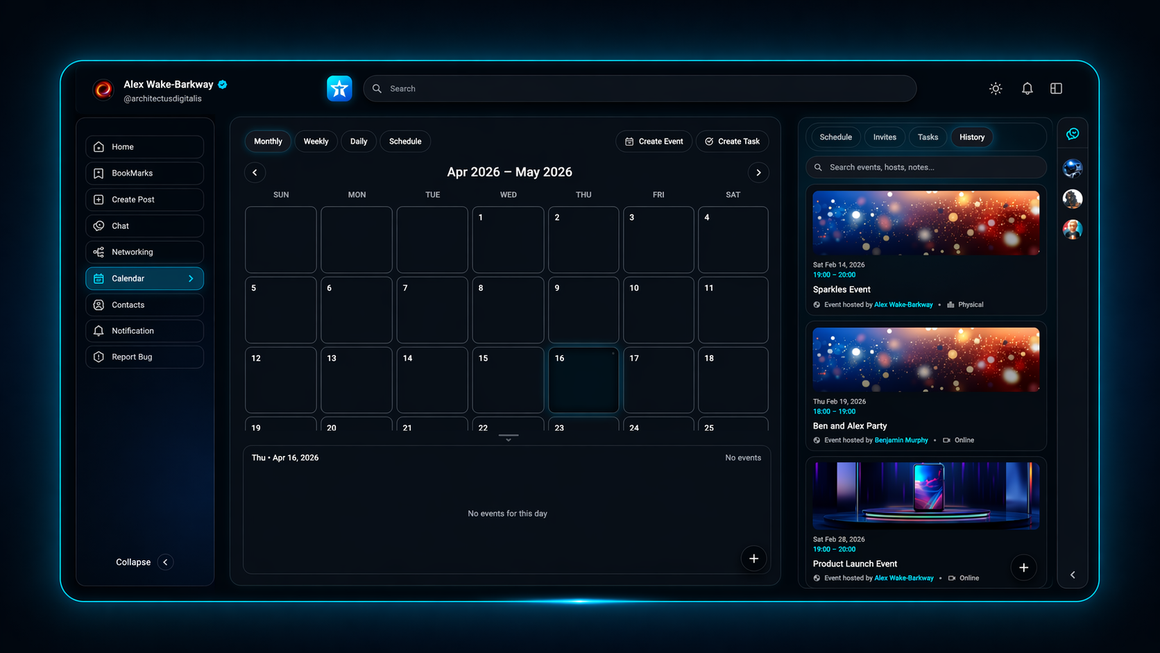 Teamstar calendar screen